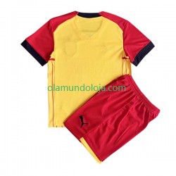 Camisola RC Lens Criança Equipamento Primeiro 2022-2023 Manga Curta